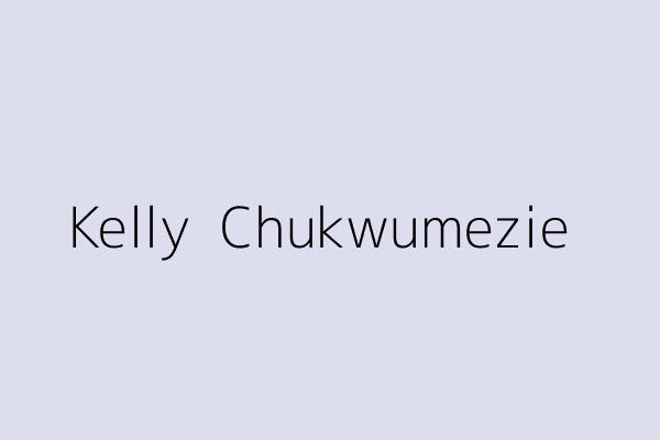 Kelly  Chukwumezie